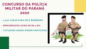 concurso da Polícia Militar do Paraná